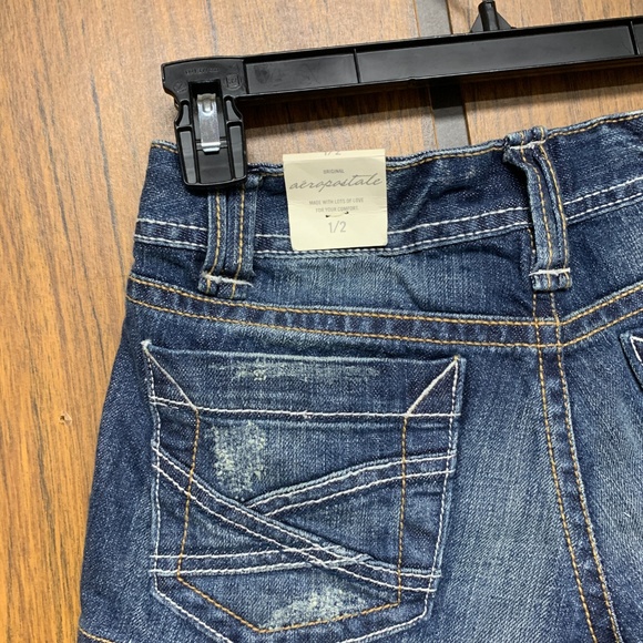 COPY - NEW Aeropostale Heavy Stitch Denim Jean Shorts - Picture 6 of 7